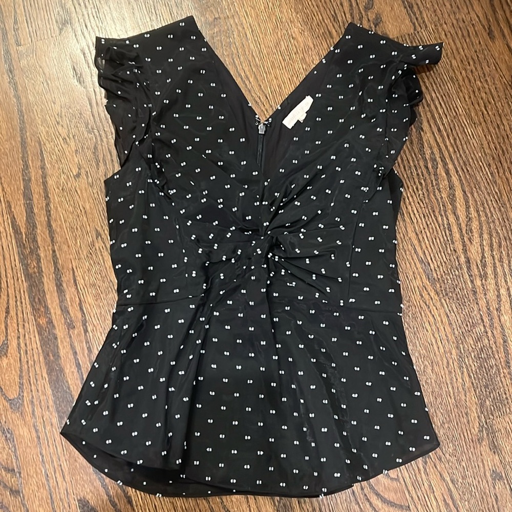 Rebecca Taylor polka dot blouse